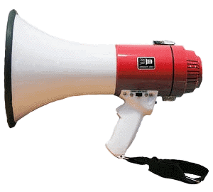Pistol-grip 25w megaphone