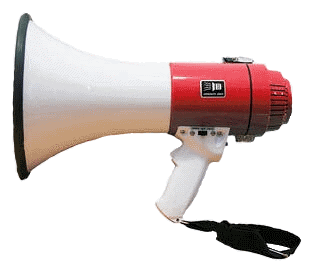 Pistol-grip 25w megaphone