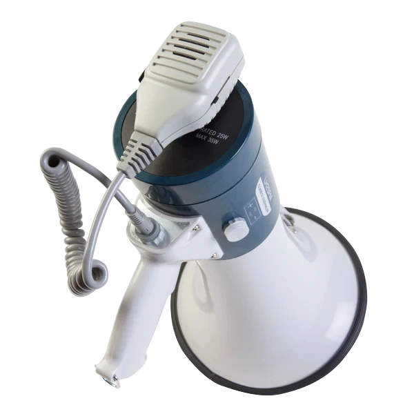 25 watt shoulder style megaphone with Foghorn, Whistle, Siren & Talk functions model number LH25FM
